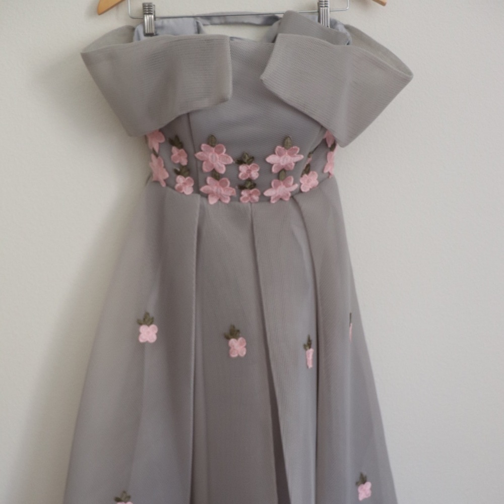 Chicwish Waltz of the Airy Off-Shoulder Dress